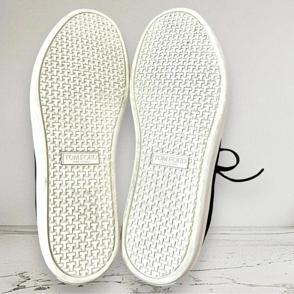 RARE TOM FORD Men's Warwick Suede Sneakers Dark Brown Size 11 - Picture 9 of 15